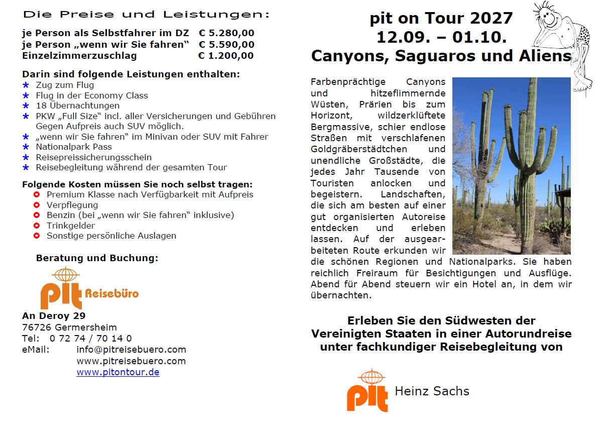 südwesten USA geführte Touren